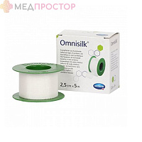 Пластырь Omnisilk из искусственного шелка,размер 2,5 х 5,0 см 